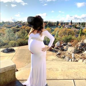 Sexy Mama Maternity Baby Shower Gown